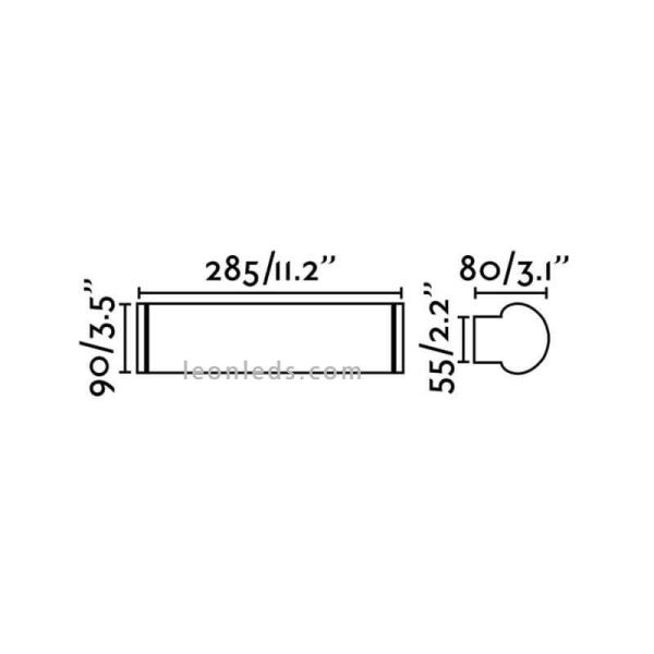 Danubio 40Cm aplique | LeonLeds.com