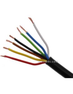 Manguera 7 hilos de colores LeonLeds Manguera 7 Hilos para Remolques