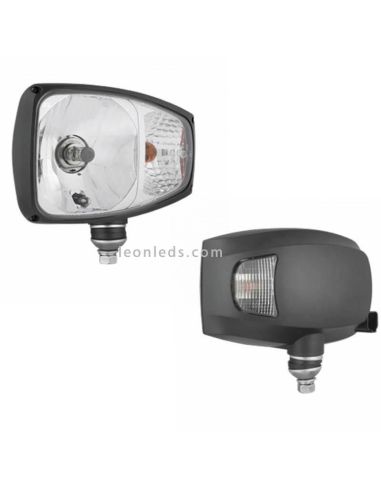 Faro Delantero halógeno 24V con soporte Inferior al mejor precio| LeonLeds Iluminación