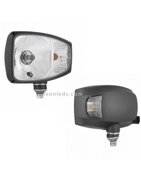 Faro Delantero halógeno 24V con soporte Inferior al mejor precio| LeonLeds Iluminación