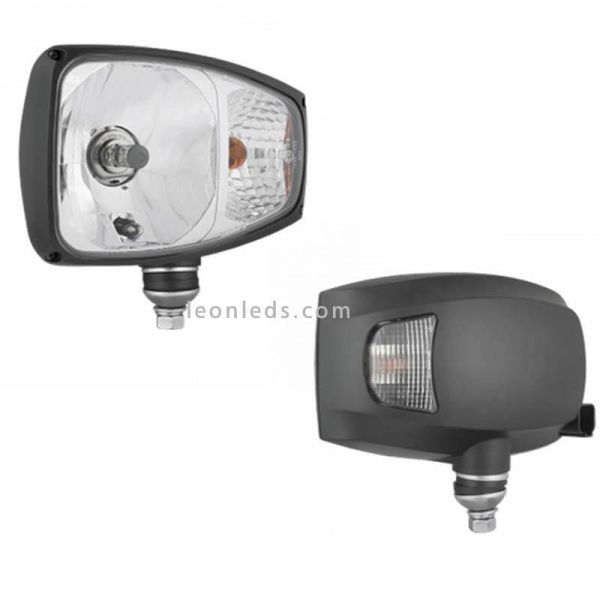 Faro Delantero halógeno 24V con soporte Inferior al mejor precio| LeonLeds Iluminación