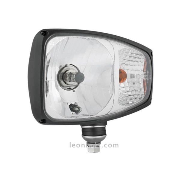 Faro Delantero Halógeno 12V con Soporte inferior, Faro Principal terex manitou caterpilar Homologado | LeonLeds