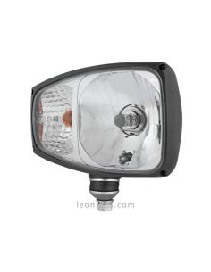 Faro Delantero Halógeno 12V con Soporte inferior, Faro Principal terex manitou caterpilar Homologado | LeonLeds 2