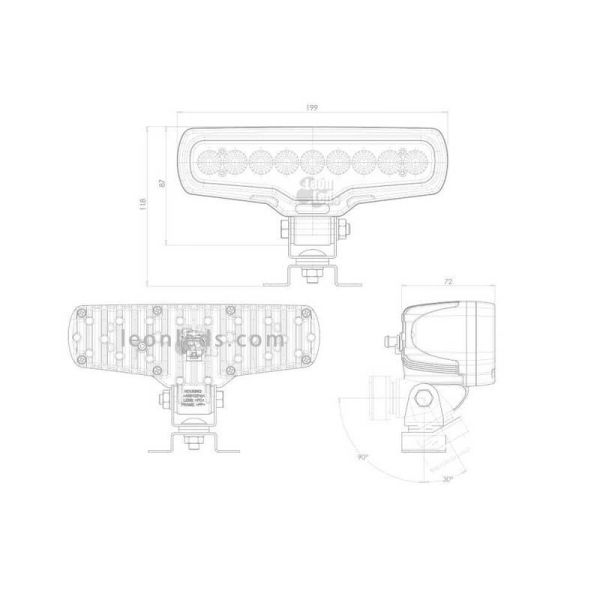 rampe d'éclairage arrière | LeonLeds.com