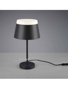 Lámpara de sobremesa negra Baroness Trio Lighting 2