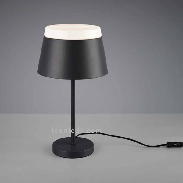 Lámpara de sobremesa negra Baroness