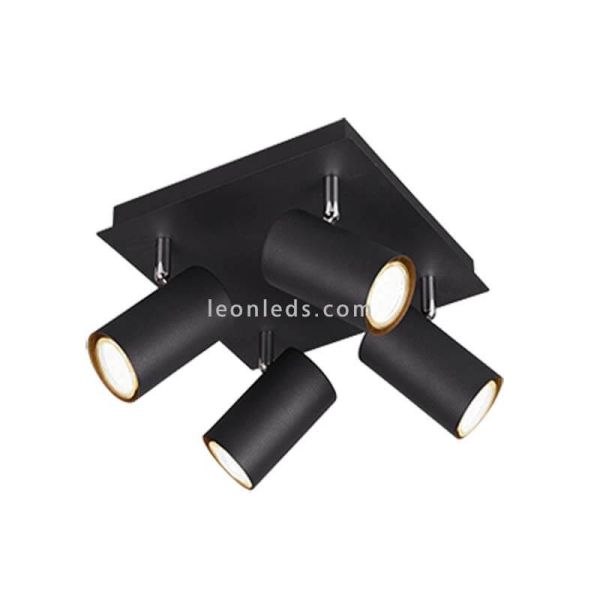 Regleta cuadrada Negra Marley Trio Lighting