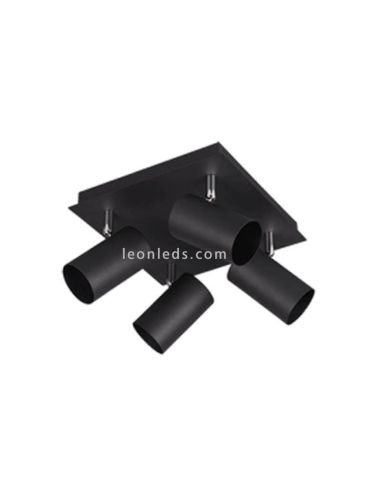 Regleta cuadrada Negra Marley Trio Lighting