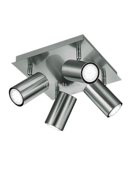Regleta cuadrada 4 focos cromada Marley Trio Lighting