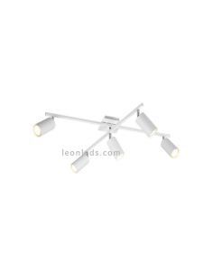 Regleta 5 focos blanca Marley TrioLighting