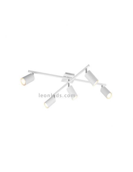 Regleta 5 focos blanca Marley TrioLighting