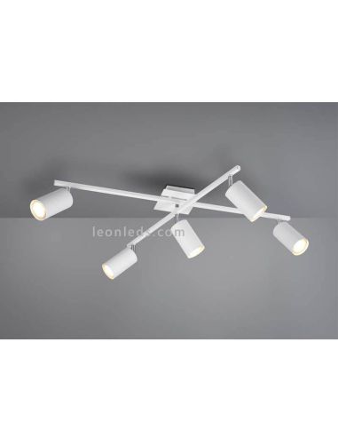 Regleta 5 focos blanca Marley TrioLighting