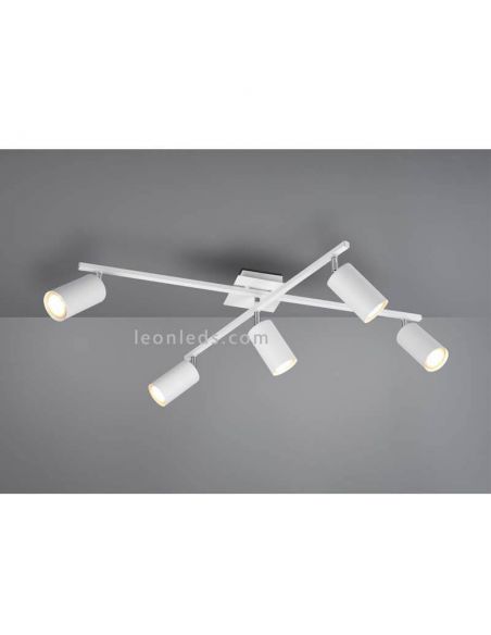 Regleta 5 focos blanca Marley TrioLighting