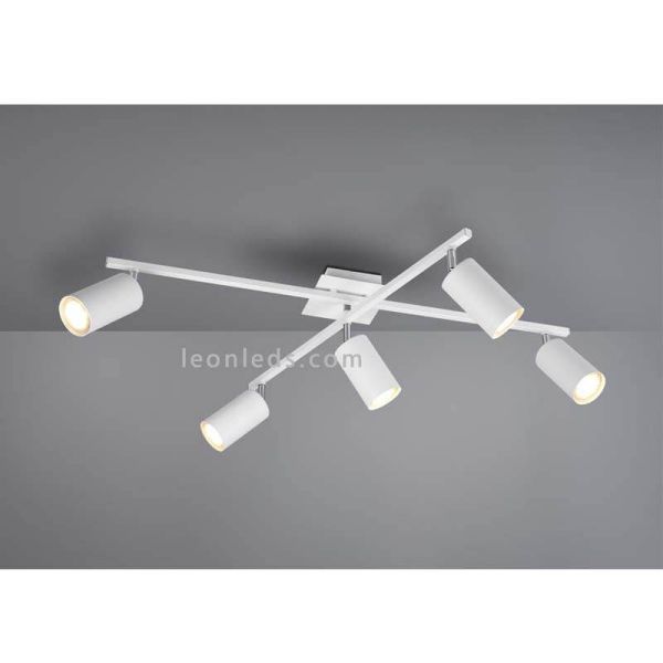 Réglette 5 spots blanc Marley TrioLighting