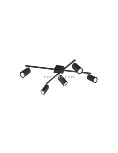 Regleta 5 focos negra Marley TrioLighting