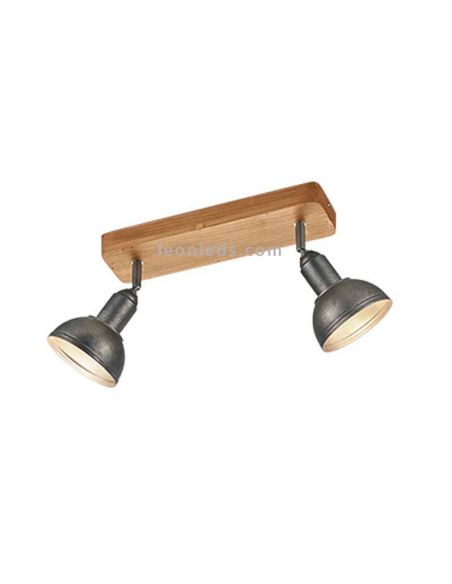 Regleta 2 focos orientables Delhi Trio Lighting