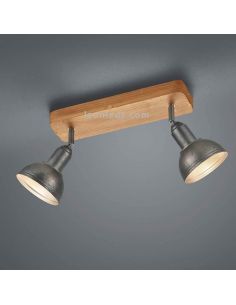 Regleta 2 focos orientables Delhi Trio Lighting 2