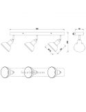 Dimensiones Delhi Trio Lighting