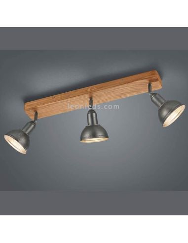 Regleta 3 focos orientables Delhi Trio Lighting