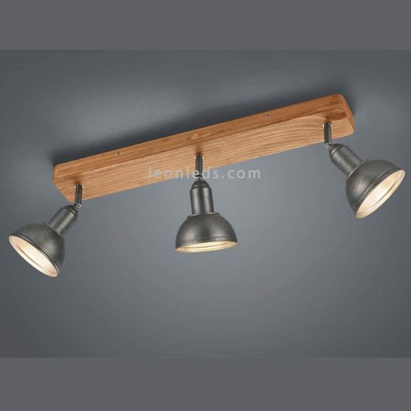 Regleta 3 focos orientables Delhi Trio Lighting