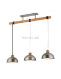 Lámpara de techo 3 luces industrial