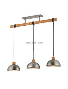 Lámpara de techo 3 luces industrial