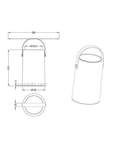 Altavoz Bermuda Led multicolores de...