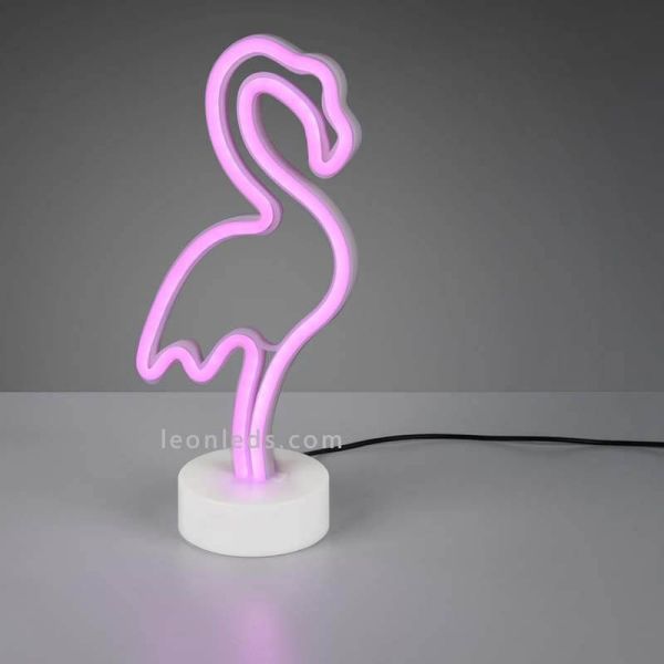 Candeeiro de mesa rosa Flamingo por Trio Lighting | LeonLedstablelamps