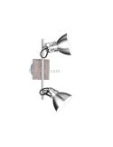 Regleta 2 focos Níquel Mate Timber Trio Lighting