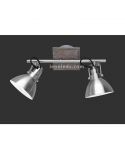 Regleta 2 focos Níquel Mate Timber Trio Lighting