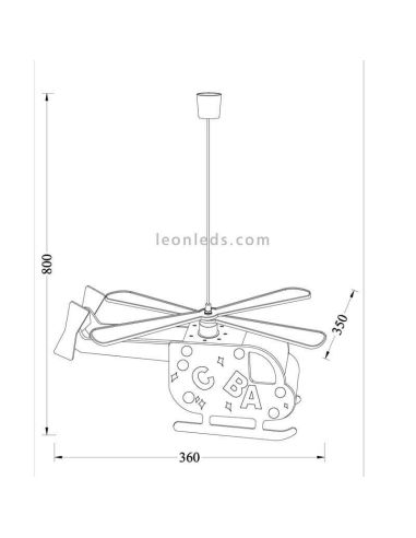 Plafonnier enfant Alfa de CristalRecord | LeonLedlighting