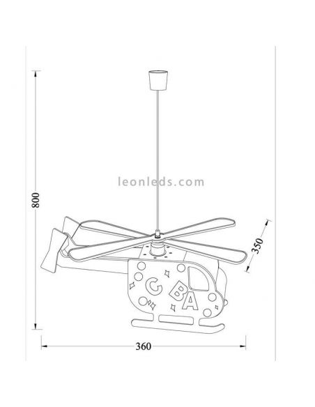 Plafonnier enfant Alfa de CristalRecord | LeonLedlighting