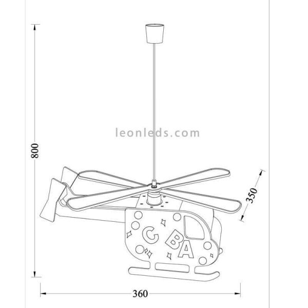Plafonnier enfant Alfa de CristalRecord | LeonLedlighting
