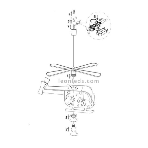 Plafonnier enfant Alfa de CristalRecord | LeonLedlighting