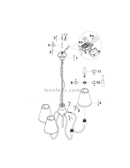 Suspension Candy multicolore par CristalRecord | LeonLedsEnfantsLampes