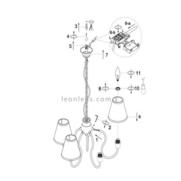 Suspension Candy multicolore par CristalRecord | LeonLedsEnfantsLampes