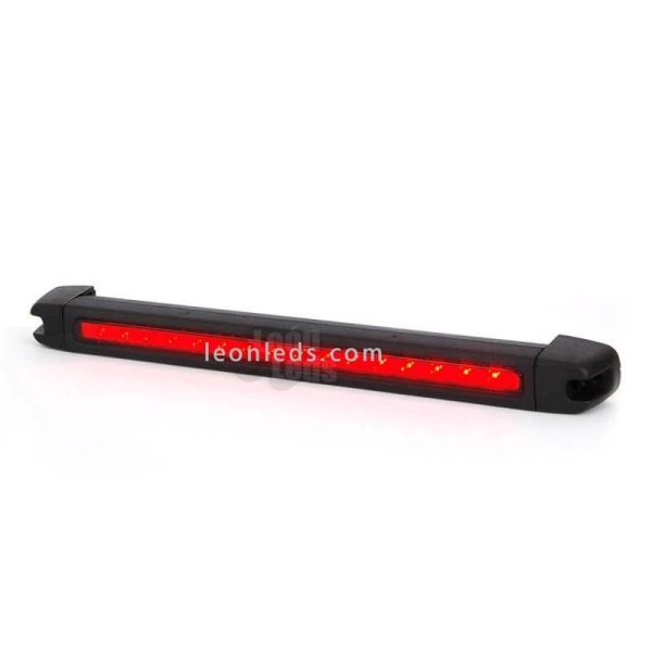 Barra Tercera Luz de Freno LED Trasera para Camión 12Voltios Roja Homologada | LeonLeds