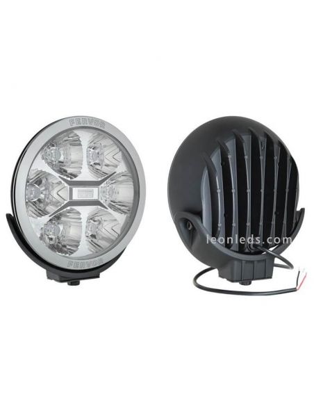 Phare LED rond longue portée Pour voitures et camions 4x4 Homologué Wesem FERVOR | Éclairage LeonLeds