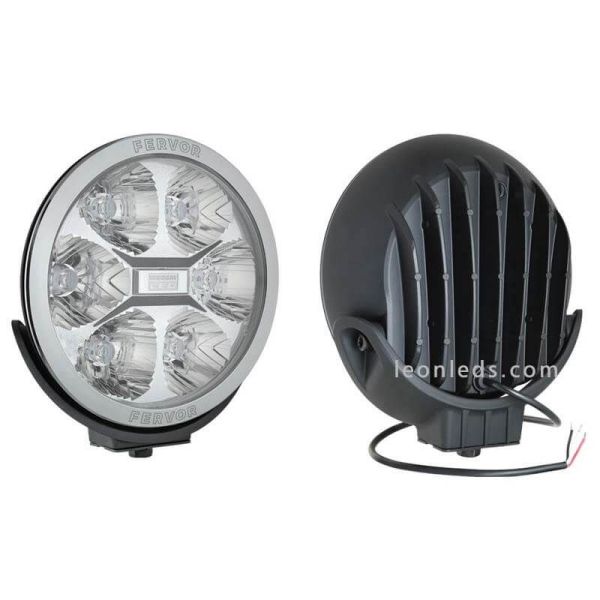 Faro LED Redondo de largo alcance Para automóviles y camiones 4x4 Homologado Wesem FERVOR | LeonLeds Iluminación