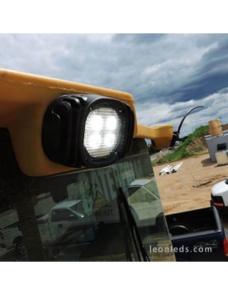 Faro LED de trabajo empotrable de Calidad | Faro Empotrable LED para tractor o maquinaria industrial | LeonLeds