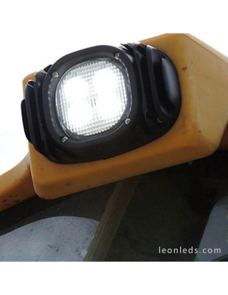 Faro LED de trabajo empotrable de Calidad | Faro Empotrable LED para tractor o maquinaria industrial | LeonLeds