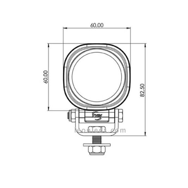 Faro Cuadrado de Trabajo Tractor Maquinaria Industrial Embarcaciones Barcos  -0606- LED Tyri Alta calidad Cuadrado | LeonLeds