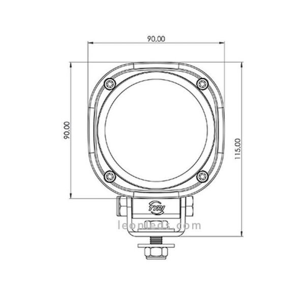 Faro LED de trabajo Cuadrado Tyri | Faro Tyri Light LED EMC de calidad Potente | LeonLeds Iluminación
