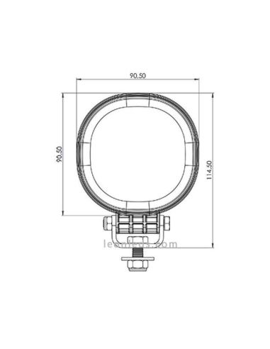Tyri 0909 Farol LED quadrado compacto | Farol LED quadrado TYRI Light | Leon Iluminação LED