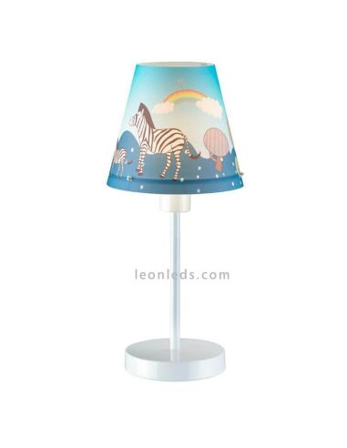 Lámpara de sobremesa azul de la serie Noah | LeonLedsiluminacion