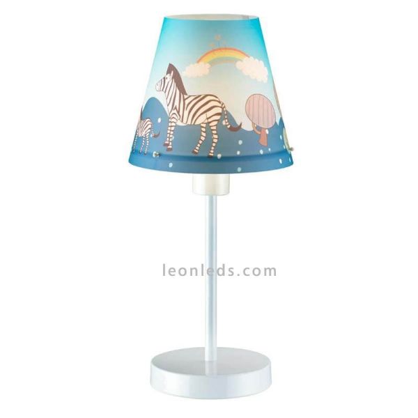 Lámpara de sobremesa azul de la serie Noah | LeonLedsiluminacion