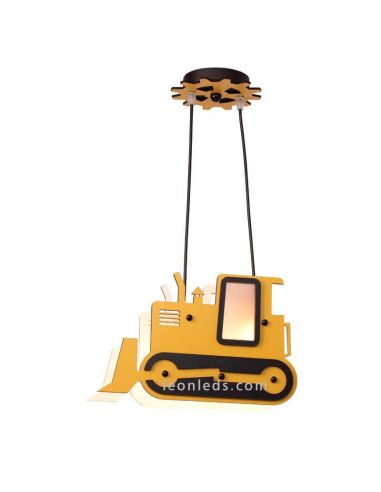Lámpara de techo maquina excavadora Rusty | LeonLeds.com