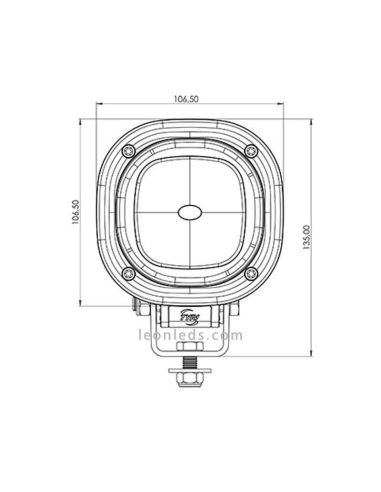 Faro LED Cuadrado Tyri Light 1010 WhitePoint | Faro de trabajo LED de calidad | LeonLeds Iluminación