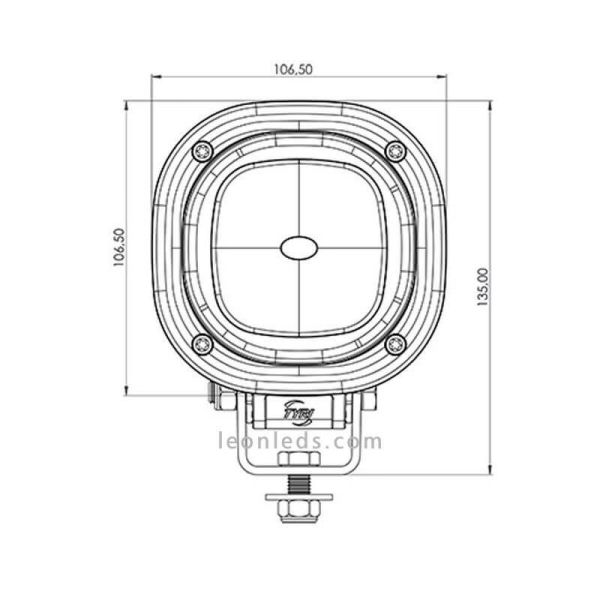 Faro LED Cuadrado Tyri Light 1010 WhitePoint | Faro de trabajo LED de calidad | LeonLeds Iluminación