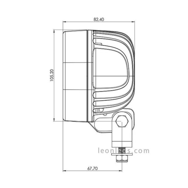 Faro LED Cuadrado Tyri Light 1010 WhitePoint | Faro de trabajo LED de calidad | LeonLeds Iluminación